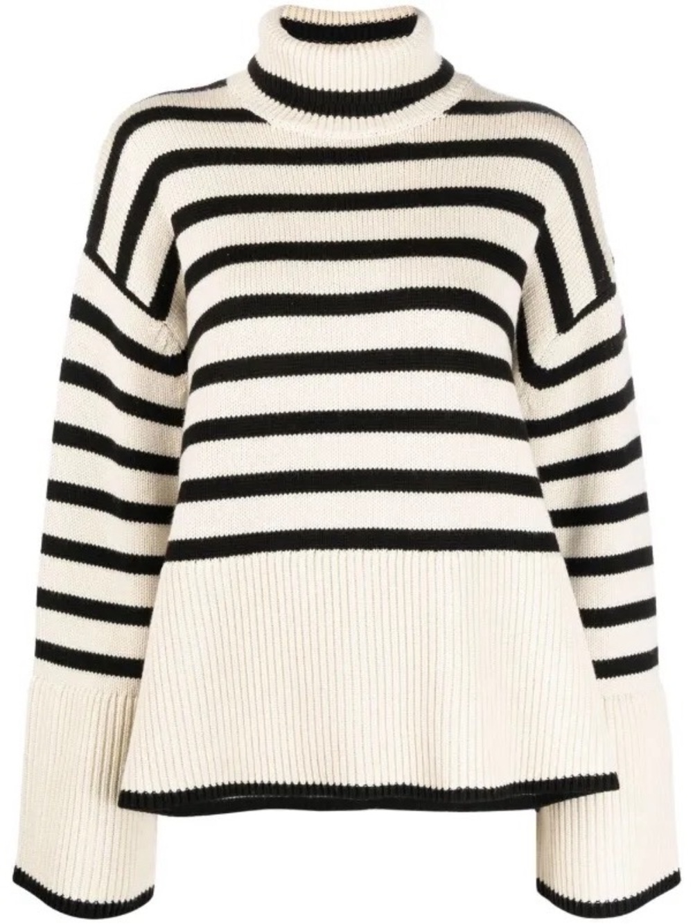 NWT Toteme signature stripe turtleneck pullover small capsule old money